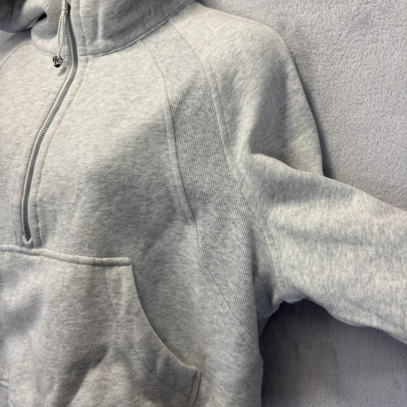 Lululemon Oversized Scuba Half-Zip Hoodie M/L Cropped Sweatshirt 1/2 Zip LW3DUSS - Picture 10 of 13